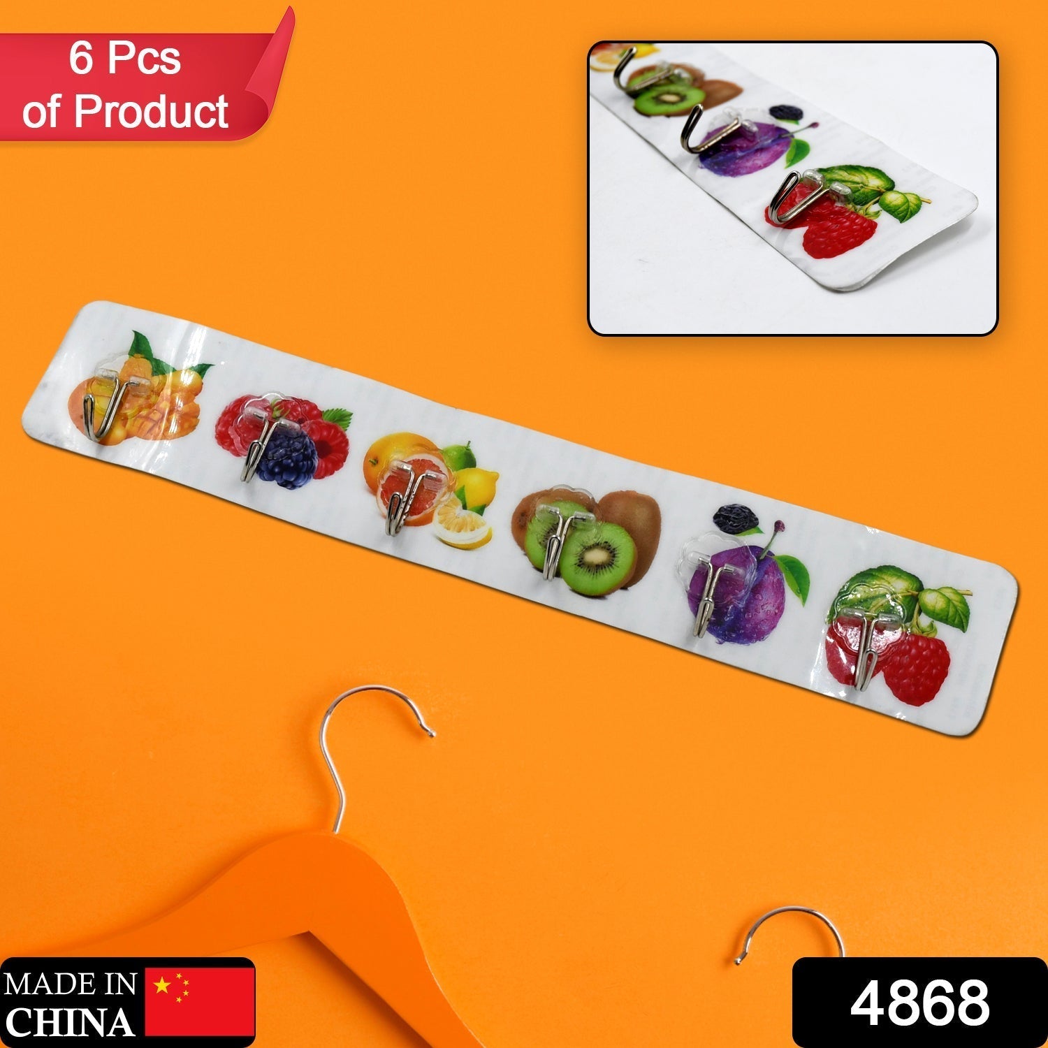 4868 TRANPARENT WALL HOOK, STRONG WALL HOOK, ADHESIVE HOOK, WALL HOOKS HIGH QUALITY PREMIUM HOOK FOR HOME , OFFICE , & MULTIUSE HOOK ( 6pc ) DeoDap 4868 TRANPARENT WALL HOOK, STRONG WALL HOOK, ADHESIVE HOOK, WALL HOOKS HIGH QUALITY PREMIUM HOOK FOR HOME , OFFICE , & MULTIUSE HOOK ( 6pc ) DeoDap
